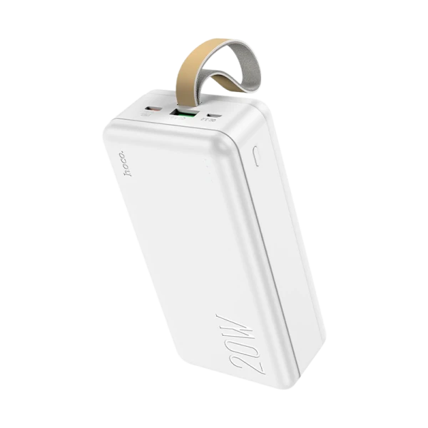 Внешний аккумулятор HOCO J87B 30000mAh 3.0A 20W 1USB/Type-C PD3.0 белый (1/20)