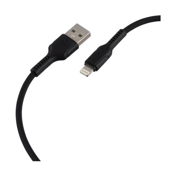 Кабель GoPower GP21L USB (m)-Lightning (m) 1.0м 2.4A силикон черный (1/200/800)
