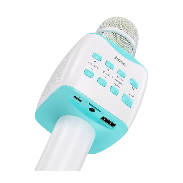 Микрофон HOCO BK5 динамический 72 дБ bluetooth 5.0 microSD голубой (1/30)