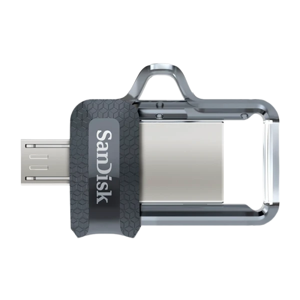 Флеш-накопитель SanDisk Ultra Android Dual Drive DD3 64GB USB3.0 microUSB (m) пластик черный