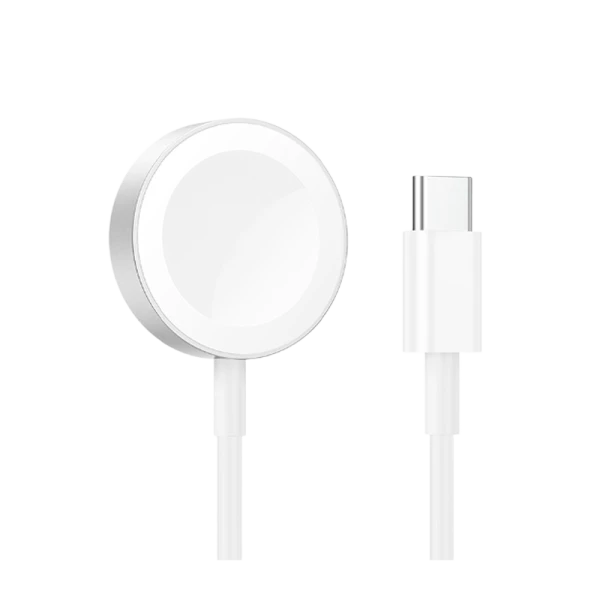 Беспроводное З/У Borofone BQ21 для Apple Watch 0.35A белый (1/31/186)