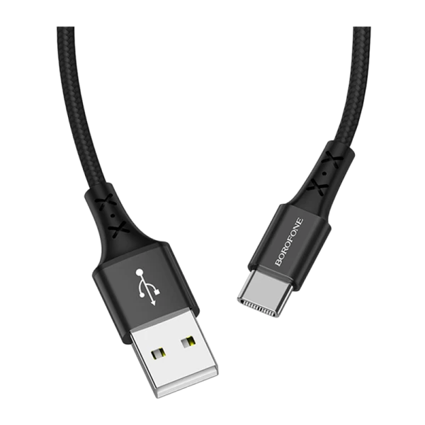Кабель Borofone BX20 USB (m)-Type-C (m) 1.0м 2.0A нейлон черный (1/648)