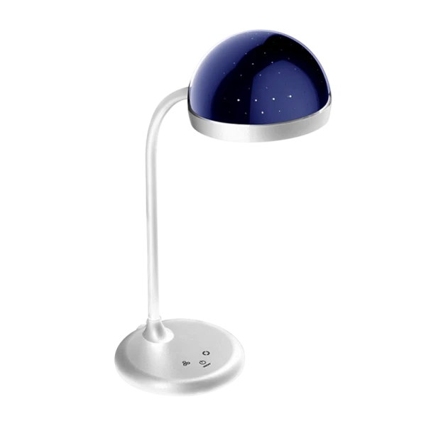 Светильник настольный Camelion KD-828 6.5W 220V 1LED на основании сенс. RGB-ночник белый (1/6)