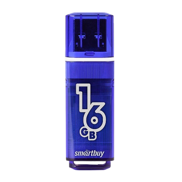 Флеш-накопитель Smartbuy Glossy 16GB USB3.0 пластик синий