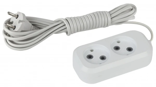 Удлинитель ЭРА UX 2р.Б/З 6A 3.0м белый (1/20)