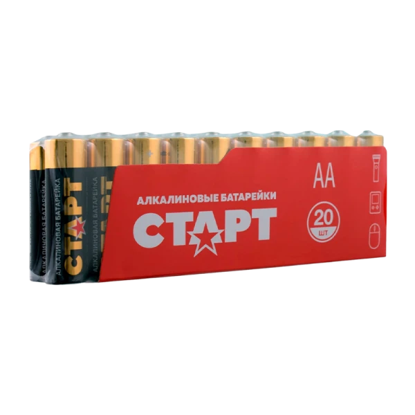 Батарейка Старт LR6 AA Shrink 20 Alkaline 1.5V (20/40/720)
