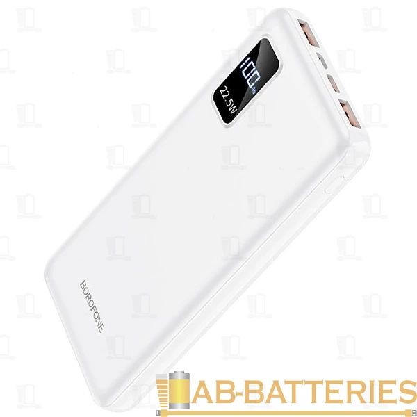 Внешний аккумулятор Borofone BJ15 10000mAh 3.0A 18W 2USB/Type-C белый (1/40)