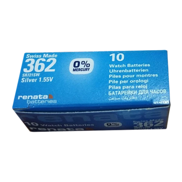 *Батарейка Renata 362 (SR721SW) Silver Oxide 1.55V (10/100) 