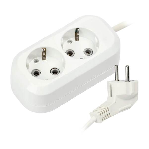 Удлинитель Smartbuy 2р.С/З 16A 3.0м белый (1/40)