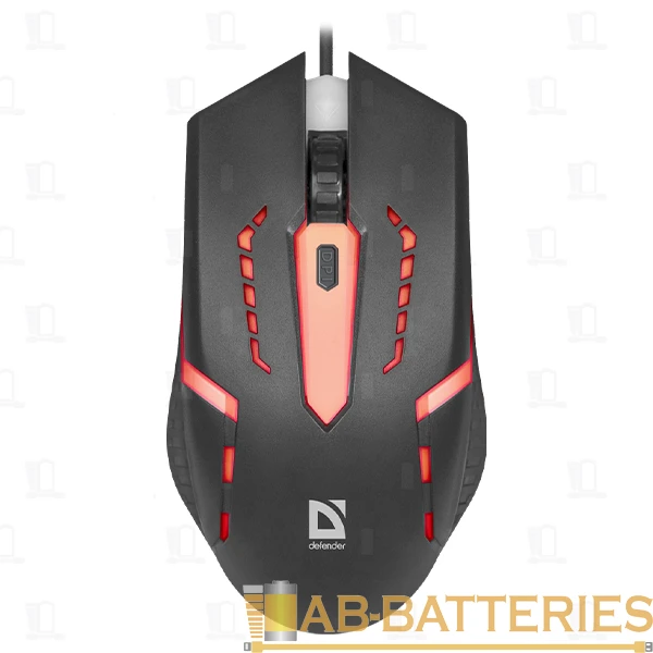 Мышь проводная Defender MB-601 HIT классическая USB черный (1/40)