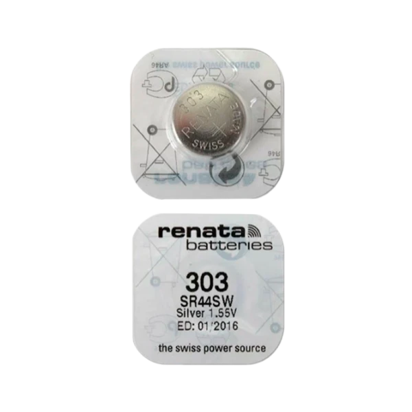 Батарейка Renata 303 (SR44SW) Silver Oxide 1.55V (1/10/100) (до 10/23)