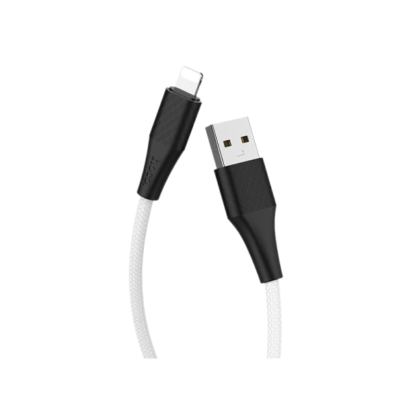 Кабель HOCO X32 USB (m)-Lightning (m) 1.0м 2.0A TPE белый (1/33/330)