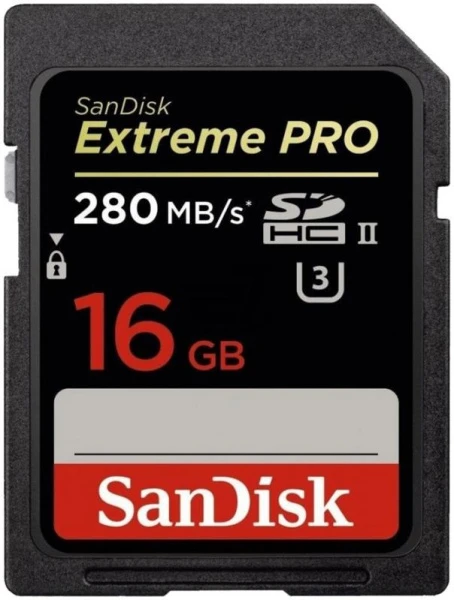 Карта памяти microSD SanDisk Extreme Pro 16GB Class10 UHS-II (U3) 280 МБ/сек без адаптера