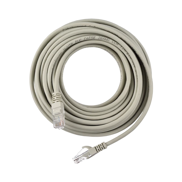 Патч-корд GoPower RJ-45 (m)-RJ-45 (m) 10.0м кат.5е ПВХ 26AWG CCA серый Premium Zip-Lock c подвесом