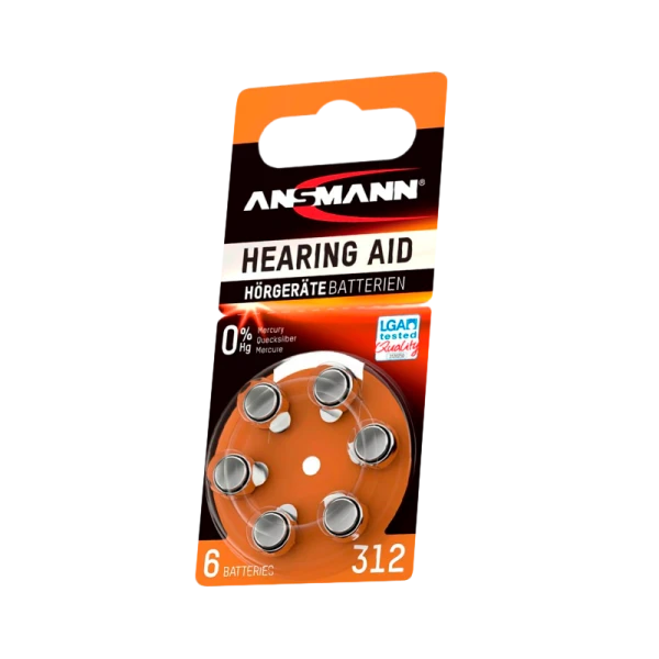 Батарейка ANSMANN Zinc-Air&nbsp;&nbsp;312 UK BL6