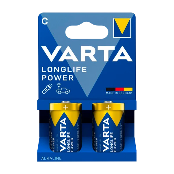 Батарейка Varta LONGLIFE POWER (HIGH ENERGY) LR14 C BL2 Alkaline 1.5V (4914) (2/20/200)