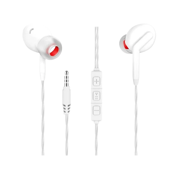 Наушники внутриканальные MORE CHOICE G40 с микр. регулировка громкости белый