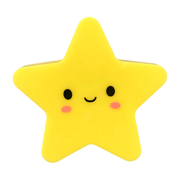 Ночник Camelion NL-240 "Звезда" 1LED 0.5W 220V в розетку желтый (1/24/72)