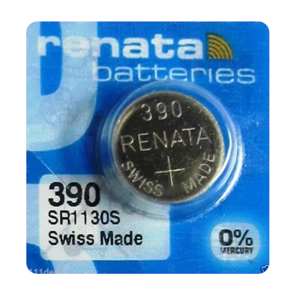 *Батарейка Renata 390 (SR1130SW) Silver Oxide 1.55V (10/100) 