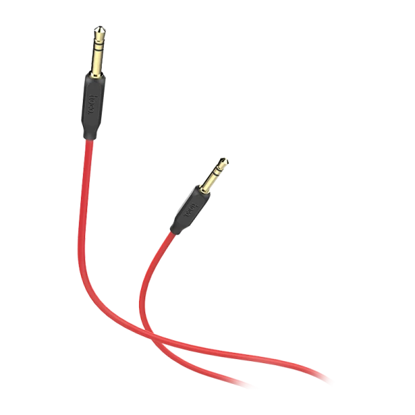 Кабель AUX HOCO UPA11 Jack 3.5mm (m)-Jack 3.5mm (m) 1.0м TPE черный (1/30/300)