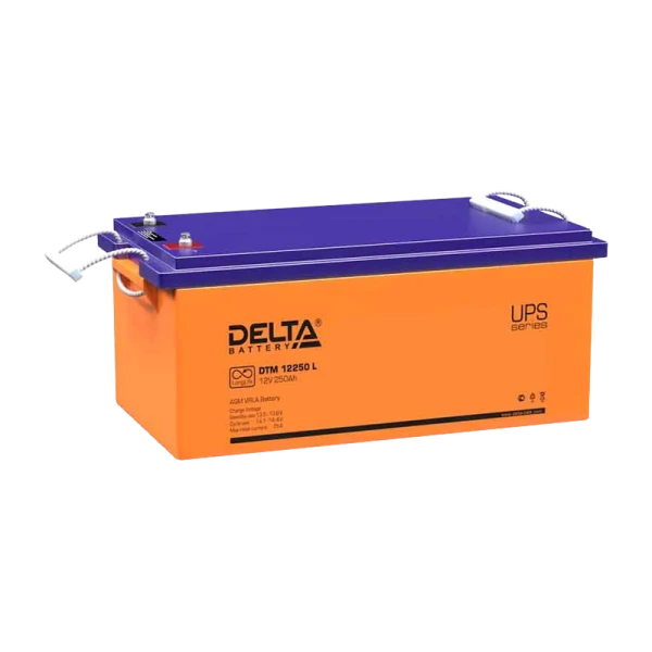 Аккумулятор свинцово-кислотный Delta DTM 12250 L 12V 250Ah
