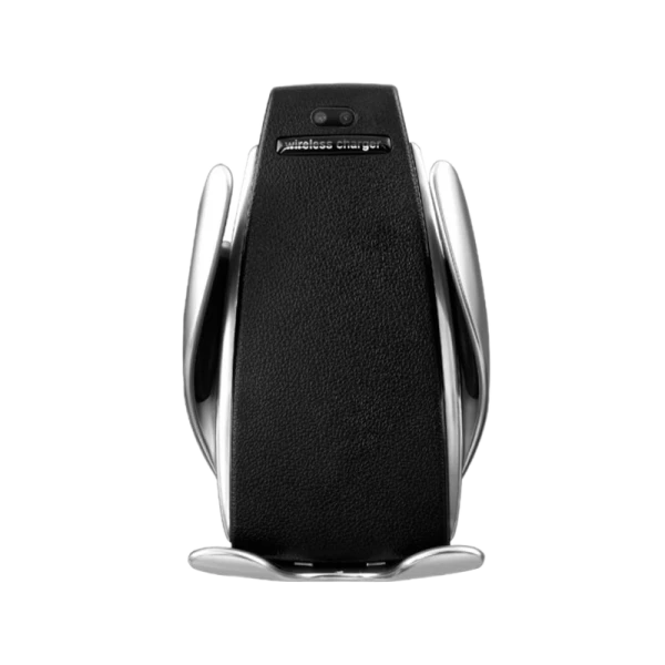 Держатель автомобильный Без бренда S5 в воздуховод беспр. зар. Qi серебряный (1/100)