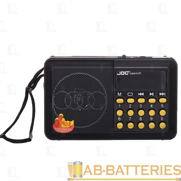 Радиоприемник Shanfa H044U пластик microSD USB/Jack3.5 черный (1/40)