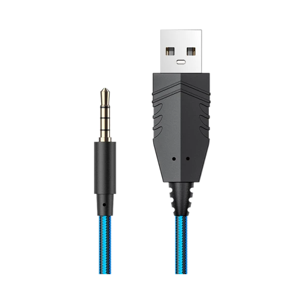 Наушники полноразмерные HOCO W102 с микр. игровые синий (1/30)