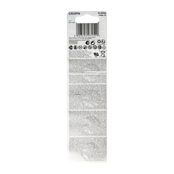 Батарейка Varta ENERGY CR2016 BL5 Lithium 3V (6016) (5/100/500)