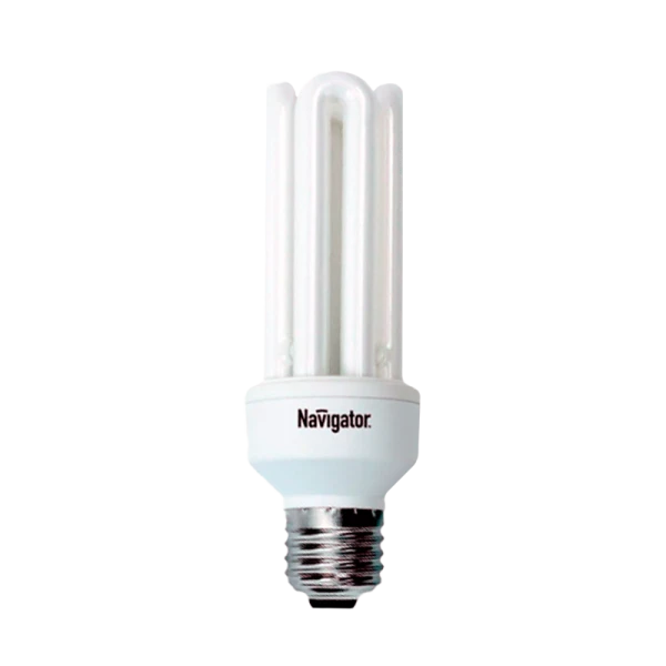 Лампа люминесцентная Navigator 4U E27 25W 2700К 220-240V U-образная (1/12/60)
