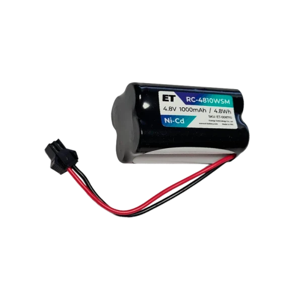 Аккумулятор ET RC-4810WSM черный&nbsp;&nbsp;4.8V, 1000mАh, Ni-CD, 4D-AA1000 (1/40)