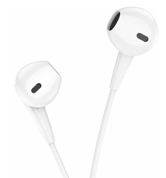 Наушники вставные Borofone BM68 с микр. белый (1/76/304)