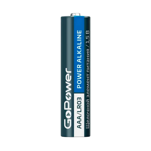 Батарейка GoPower LR03 AAA Shrink 2 Alkaline 1.5V (2/40/800)