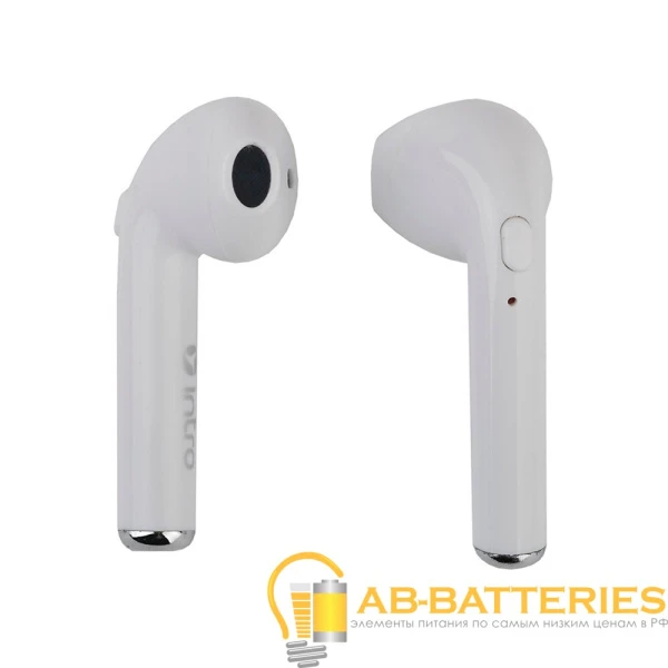 Наушники вставные Intro ВI-900W bluetooth 4.2 с микр. белый (1/100)