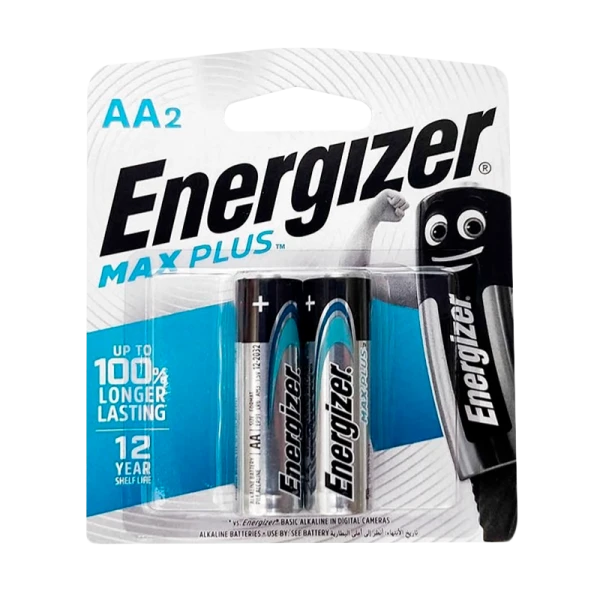 Батарейка Energizer MAX Plus LR6 AA BL2 Alkaline 1.5V (2/24)
