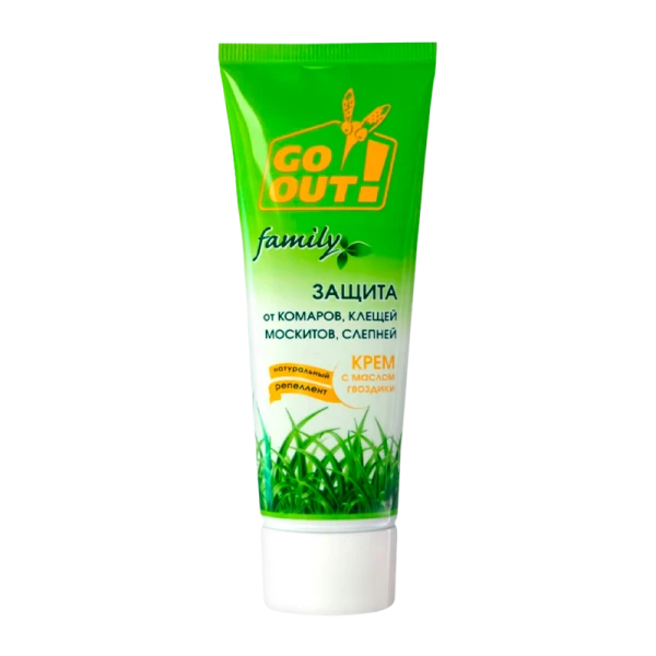 Крем от комаров Go Out с маслом гвоздики 75мл (1/50)