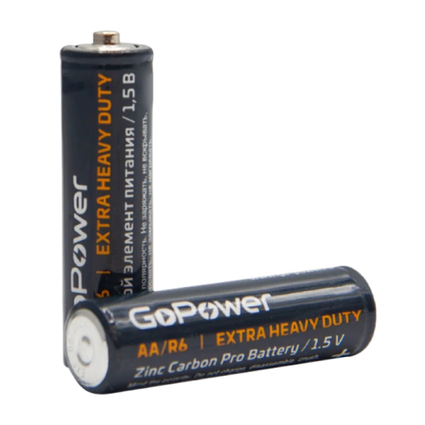 Батарейка GoPower R6 AA Shrink 4 Heavy Duty 1.5V (4/60/1200)