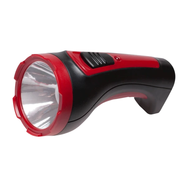 *Фонарь туристический Космос 101 1W 1LED от аккумулятора 2 режима красный черный (1/12/48) 