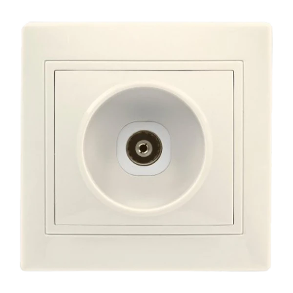 Розетка Smartbuy телевизионная 1-местная 75Ом 5-862МГц бежевая "Венера"