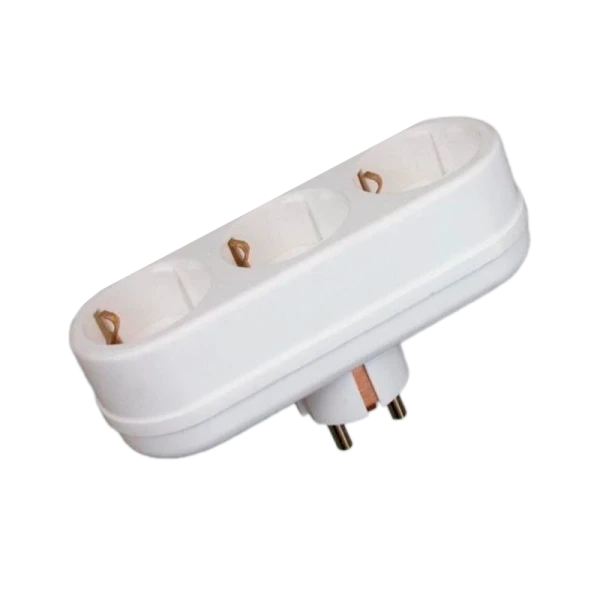 Разветвитель Toker 3L 3р.С/З белый (1/60)