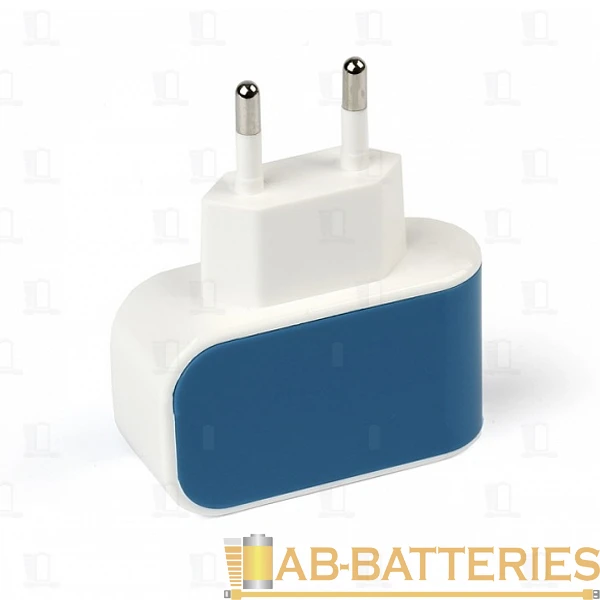Сетевое З/У Smartbuy Color Charge Combo 1USB 2.0A с кабелем microUSB синий (1/100)