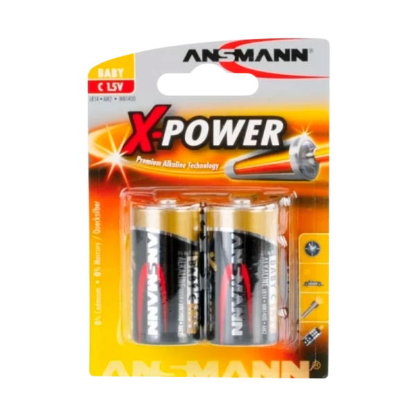 Батарейка ANSMANN X-POWER&nbsp;&nbsp;LR14 BL2