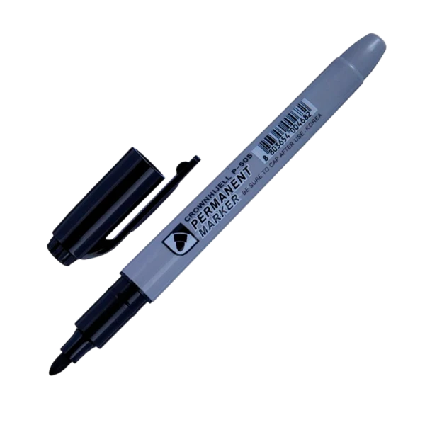 Маркер перманентный Crown Multi Marker P-505 2.0мм черный (1/12/1152)