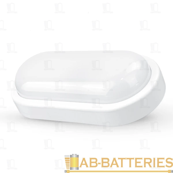 Светильник влагозащищенный Ultraflash LBF-0412 12W 220V IP54 накладной белый (1/40)