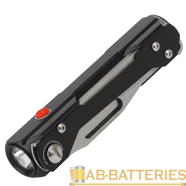 Фонарь туристический ЭРА MA-702 Кинжал АРМИЯ РОССИИ 8W COB от аккумулятора 1USB с ножом черный