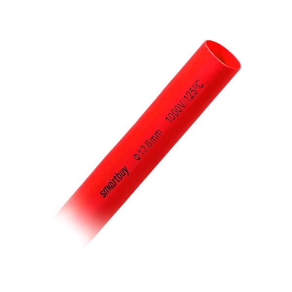 Термоусаживаемая трубка Smartbuy 12/6, красный, 1 метр (SBE-HST-12-r)