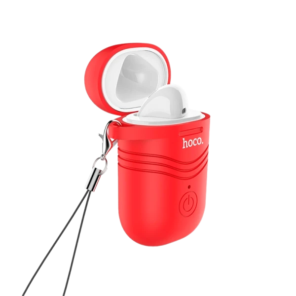 Беспроводная гарнитура HOCO E39L на левое ухо с красным чехлом (1/22/220)