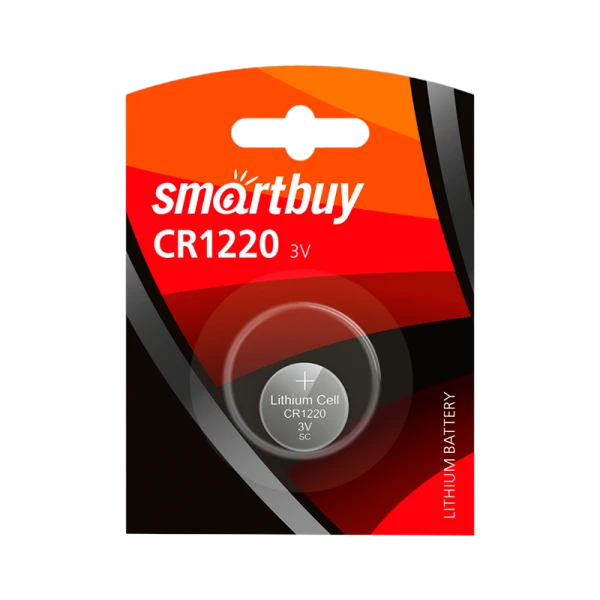 Батарейка Smartbuy CR1220 BL1 Lithium 3V (1/12/720)