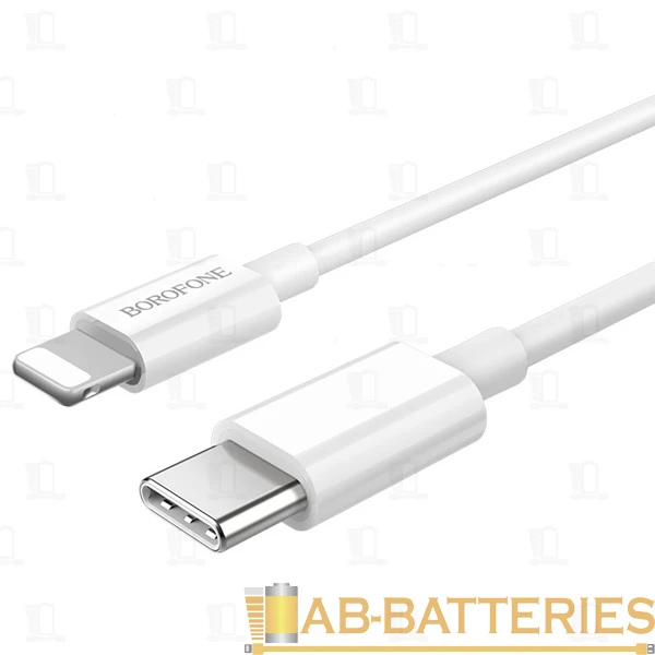 Кабель Borofone BX36 Lightning (m)-Type-C (m) 1.0м 18W силикон белый (1/36/144)