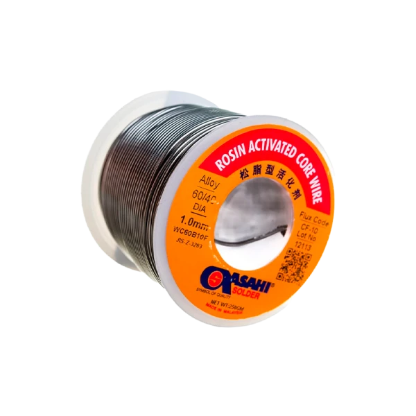 Припой Asahi Sn60/Pb40 1.0мм*1м 250г с флюсом